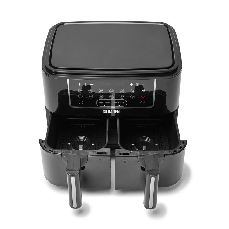 Haden Dual Air Fryer Easy To Use Smart Finish Technology 9l